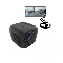 câmera espiã de detecção de movimento mini câmera espia wi-fi com 7 LEDs infravermelhos visão noturna para aplicativo de smartphone